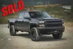 2015ChevSilverado1500MatteBlackVinylWrap6Lift20Wheels35Tires