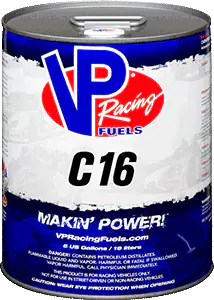 VP Racing Fuels X14, T2, and Torq DX cans, featuring high-performance fuel options.