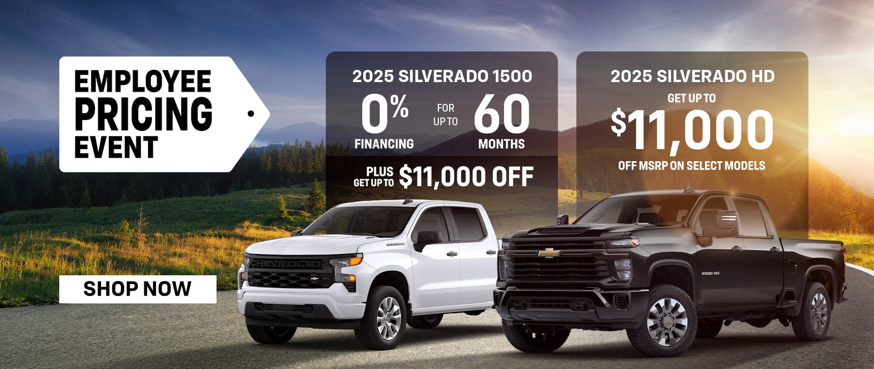 Sleek cars displayed in an illuminated showroom with text inviting to view all offers and deals.