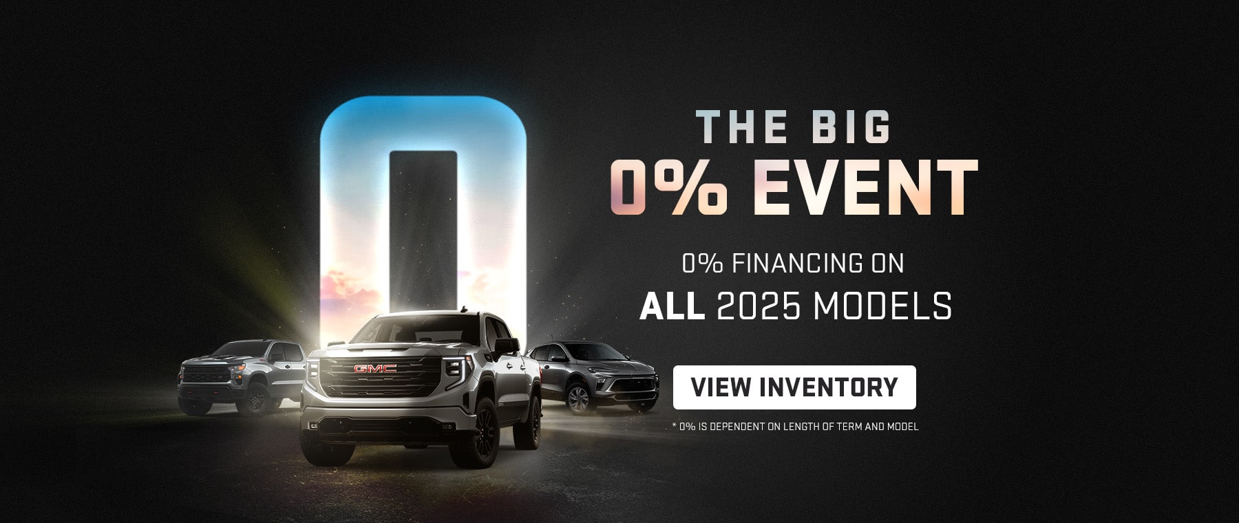 Sleek cars displayed in an illuminated showroom with text inviting to view all offers and deals.